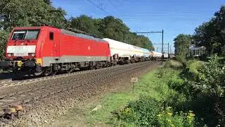 DB Cargo 189 044-1 With Gas Tankers Freight Train at Blerick the Netherlands, September 6-2023 👍👍👍👍🚂