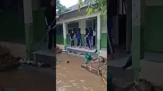 Kondisi SDN Kedungmutih 1 kecamatan Wedung kabupaten Demak Kebanjiran