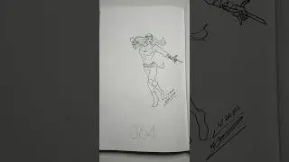 Elektra in Technical Pen #pendrawing #art #drawing #elektra