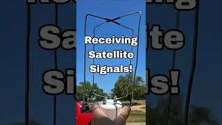 Kit antenna receives satellite signals! #hamradio #satellitecommunication