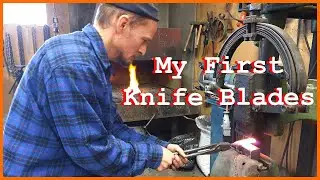 Blacksmithing-Forging my First Knife Blades