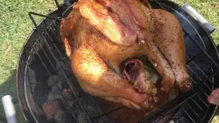 Turkey on an Old  Smokey Grill