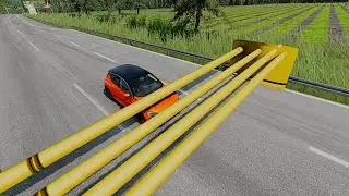 Cars vs Low Pipes Challenge in BeamNG Drive! Mad drive 