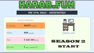 KARAB.FUN Season 2  Ruble Mining with 10 Rubles Bonus