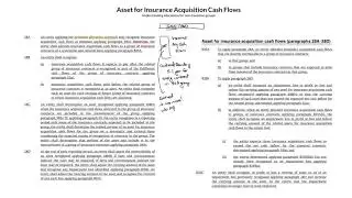 Asset for Insurance Acquisition Cash Flows - Allocations
