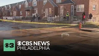 Muddy water fills Philadelphia neighborhood after water main break