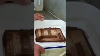 Процесс соляной печати #искусство #фотография #фотолаборатория