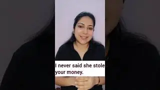 I never said she stole your money || #voice #short