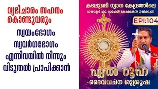 വ്യഭിചാരം സഹനം കൊണ്ടുവരും, സ്വയംഭോഗം സ്വവര്‍ഗഭോഗം എന്നിവ...El Ruha104 Fr. Raphael Kokkadan Shalom TV