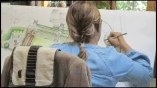 Garden Design Process - Rendering. Cranleigh, Surrey