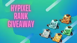 Hypixel rank giveaway! | Thank you for 800 subscribers! (CLOSED)