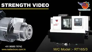 RT 165/3 Strength video | RealTech CNC Machine VD - 401
