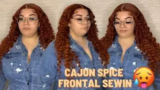 Cajun Spice Frontal Sew In | 4 BUNDLES WITH FRONTAL ALL FIT! (tips and tricks inside)