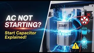 What Is Start Capacitor | Working Animation | Why Your AC Outdoor Unit Won&rsquo;t Start!