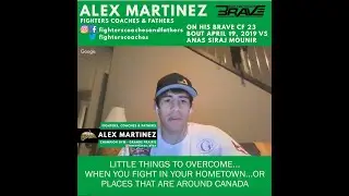 Alex Martinez Champion Gym on his Brave CF 23 Bout vs Anas Siraj Mounir