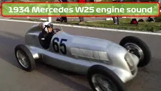 1934 Mercedes-Benz W25 engine sound