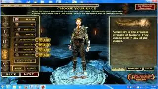 Dungeons & Dragons Online tutorial/walkthrough part 1 - Class set up