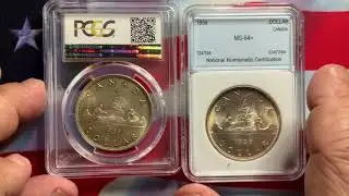 Rare World Coins Canada Dollars 1935 & 1936 Popular Type coins