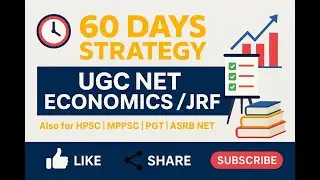 UGC NET Economics|60 days strategy| JRF Economics strategy June 2025| BY-Priyanka #ugcnet #pgt #ugc