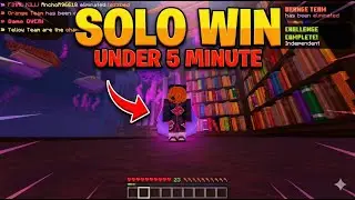 Perfect BedWars Solo Game Fast Win + Clean Clutches -- The Hive [No Commentary]