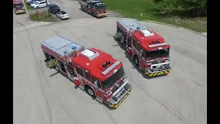 SFEV - Fort Lauderdale Fire Rescue's new Sutphen Custom Pumpers (HS6444, 6445) - Aerial walk around