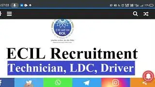 ECIL Recruitment 2022, Tradesman, LDC, Driver