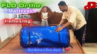 FLO Ortho Mattress Unboxing 😍✨ Superb Quality Mattress || Just go for it ✅ #flomattress #ortho