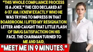 At 6:37 AM The CEO Mocked COMPLIANCE — Minutes Later, The Chairman Called Me In