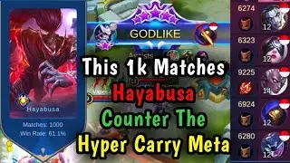 This 1k Matches Hayabusa Counter The Hyper Carry Meta | MOBILE LEGENDS