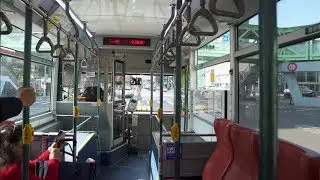 Taiwan, bus 63 ride from Minquan West Road MRT station to Taipei Main Sta.(Chengde)