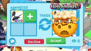 HOLY SMOKES! Are They Overpaying For My MEGA SHADOW DRAGON?? Adopt me trading 