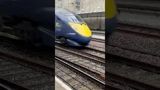 Class 395 Javelin High Speed pass through Stratford International HS1 #shorts #trains