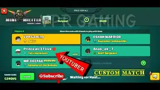 Play CUSTOM Match with my Subscriber || MINI MILITIA || VPR GAMING. @vprgaming2 #minimilitia