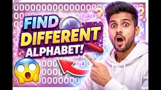 Find the Different Alphabet in 3 Seconds | Eye Test Challenge