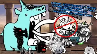 Horrorpotamus! Cosmic Juggernaut Levels 10 and 20 (No Ubers, No Kyubey Cat) - The Battle Cats