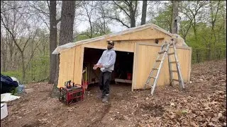 EPISODE 5 : Installing Lean To on The Tree Shed/Shelter for the Generator