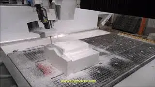 4 Axis 180 &deg;（ &plusmn;90 &deg;）Rotated Spindle Foam CNC Router Machine