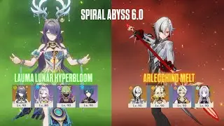 Spiral Abyss 6.0 | C0 Lauma Lunar Hyperbloom & C0 Arlecchino Melt | Genshin Impact