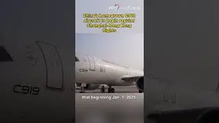 China's homegrown C919 aircraft to begin regular Shanghai-Hong Kong flights