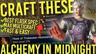 DON'T MISS! Get These Alchemy Recipes EARLY to Multicraft Flasks in World of Warcraft Midnight