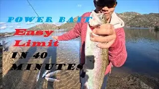 Poway Lake San Diego Fishing Easy Limit Of Trout In 40 Minutes #troutfishing #drone #video