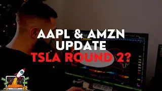 Options Trading: $AAPL & $AMZN Update + $TSLA Round 2?
