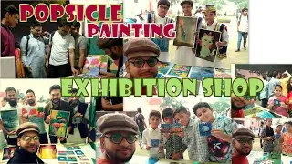 Popsicle Painting exhibition shop | तालीमी मेला | okhla Delhi  | fun rejoice | samkhanart