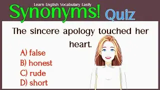 ⚡ English Vocabulary Test | Find the Right Synonym! challenge141