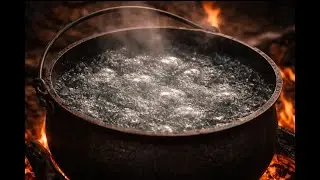 Boiling Water Sound Effect | Large Pot | Bubbling & Simmering