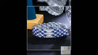 Cubic Zirconia couture wide Bracelet Zirconite. 826B101