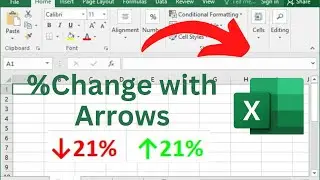 Show % Change with Arrows ↑ ↓ in Excel |**TechLearning_Hub: Learn Excel**|