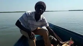 Boat riding in Lamin Lodge with Haman Jallow and Nice Gambia - The Gambia
