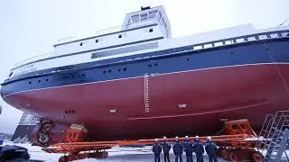 Состоялась торжественная церемония спуска  головного судна для добычи краба &laquo;РУСЬ&raquo; проекта 03070