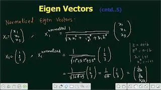 Lecture 24 | Method to Find Normalised Eigen Vectors | Examples with detail calculations